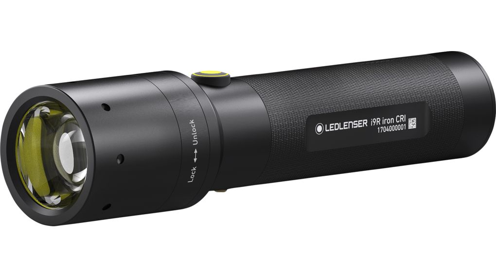 Torch, LED, Rechargeable, 500lm, 270m, IPX4, Black